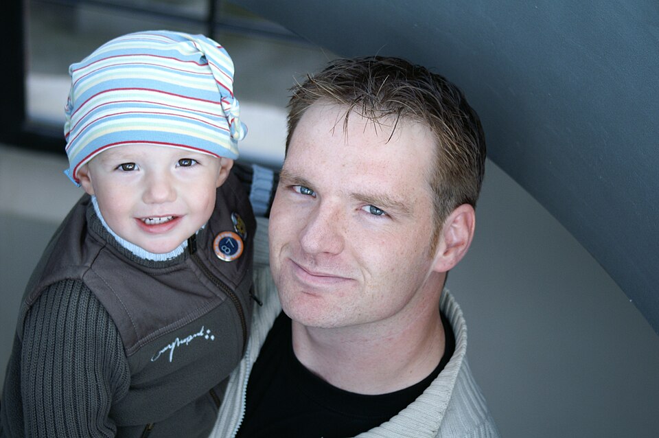 Photo illustrating the English word “father” (padre)