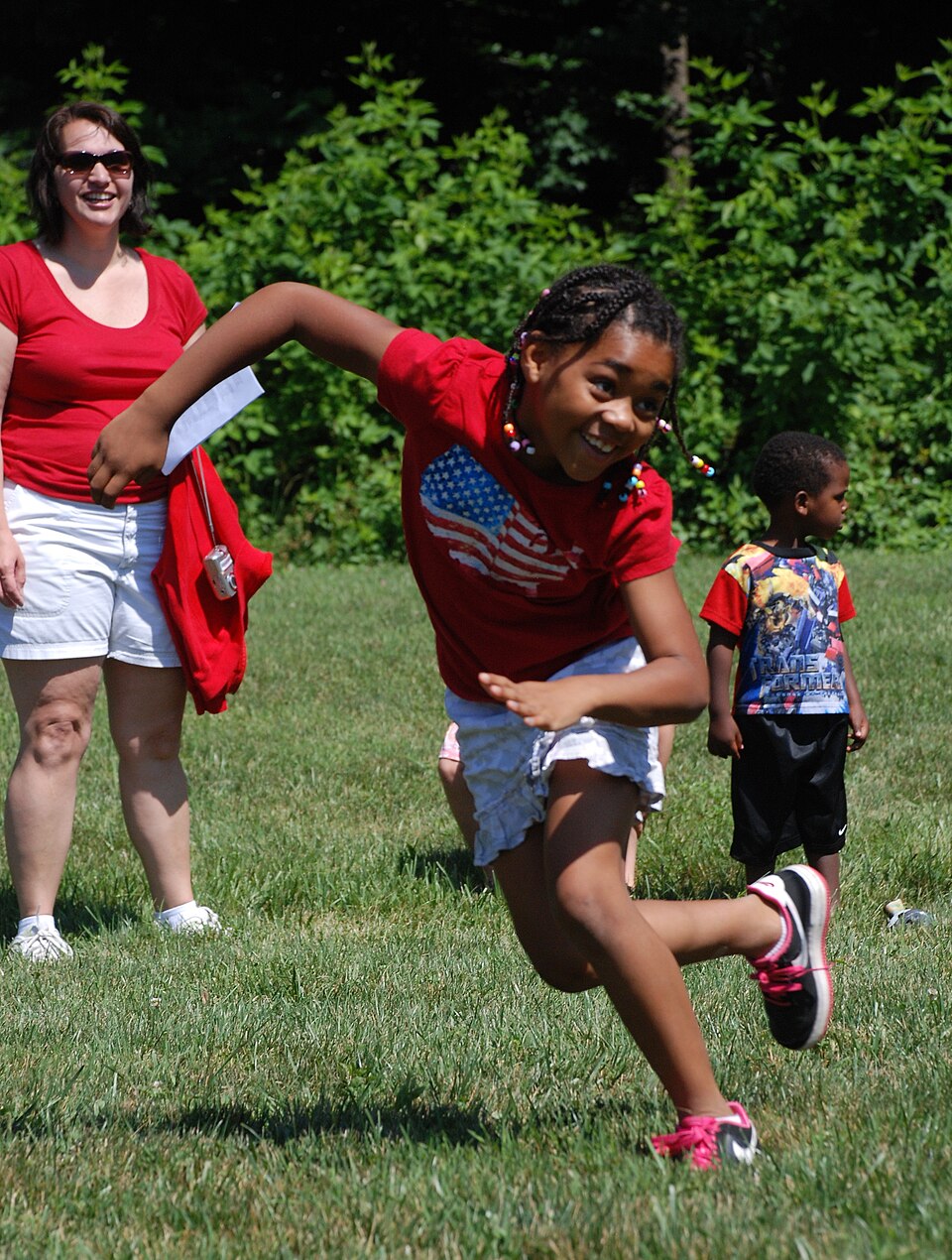 Photo illustrating the English word “run” (correr)